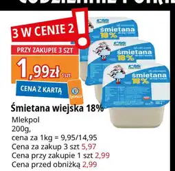 E.Leclerc Śmietana 18% Rolmlecz oferta