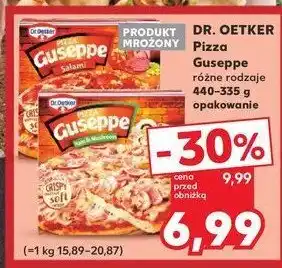 Kaufland Pizza z szynką i pieczarkami Dr. oetker guseppe oferta