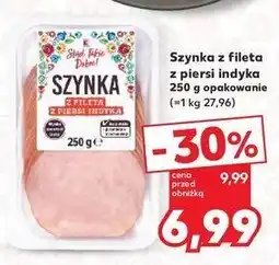 Kaufland Szynka z fileta z piersi indyka K-classic stąd takie dobre! oferta