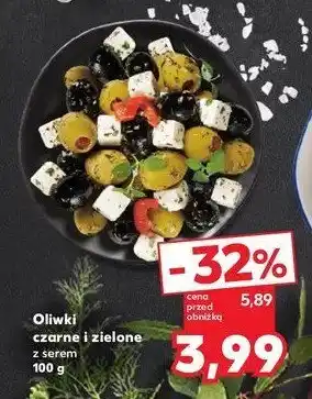 Kaufland Oliwki czarne i zielone z serem feta oferta