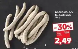 Kaufland Kiełbaski białe cienkie Dobrowolscy oferta