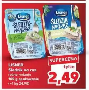 Kaufland W sosie śmietankowym Lisner śledzik na raz oferta