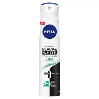 Hebe NIVEA Black&White Invisible Fresh Antyperspirant w aerozolu 250 ml oferta