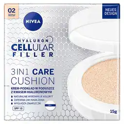 Hebe NIVEA Hyaluron Cellular Filler 3w1 Care Cushion Krem-podkład w poduszce kolor średni 15 g oferta