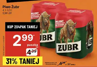 Delikatesy Centrum Piwo Żubr oferta