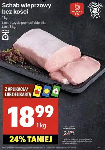 Delikatesy Centrum Schab bez kości Biedronka oferta