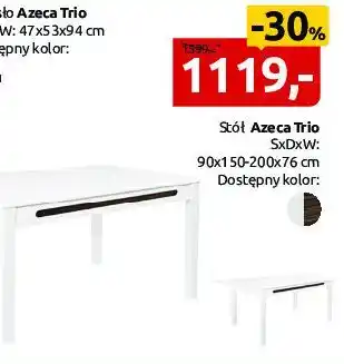 Black Red White Stół Azeca Trio oferta