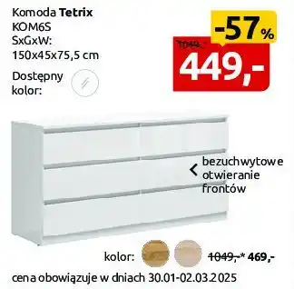 Black Red White Komoda Tetrix oferta