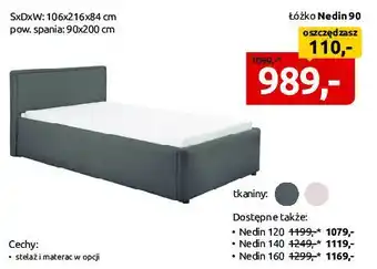 Black Red White Łóżko Nedin 90 oferta