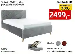 Black Red White Łóżko Bondo 140 oferta