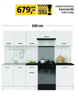 Black Red White Zestaw kuchenny Sara Line 240 biała oferta