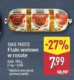 ALDI Flaki wołowe w rosole Takie Proste oferta