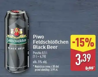 ALDI Piwo Feldschlosschen Black oferta