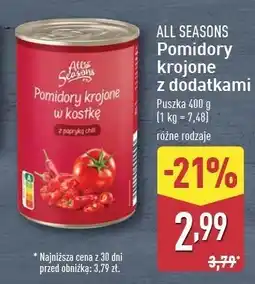 ALDI Pomidory krojone w kostkę All Seasons oferta