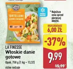 ALDI Danie na patelnię tortelloni serowo-kremowe La Finesse oferta