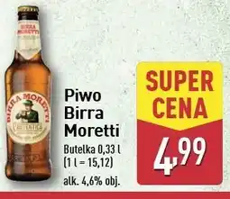 ALDI Piwo Birra Moretti oferta