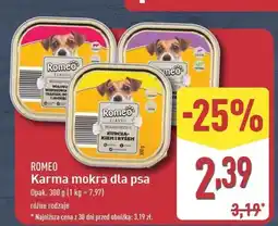 ALDI Karma dla psa cielęcina z warzywami Romeo (Karma) oferta