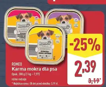 ALDI Karma dla psa cielęcina z warzywami Romeo (Karma) oferta