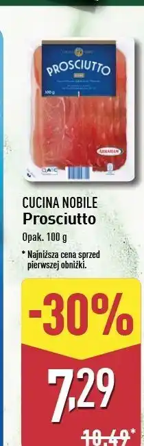 ALDI Szynka prosciutto italiano Cucina oferta