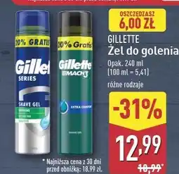 ALDI Żel do golenia sensitive skin Gillette Series oferta