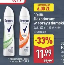 ALDI Dezodorant workout hi-impact Rexona Motionsense oferta