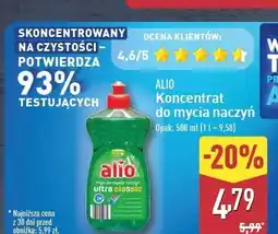 ALDI Płyn do mycia naczyń ultra classic Alio oferta