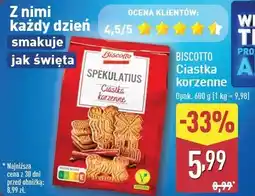 ALDI Ciastka korzenne Biscotto oferta