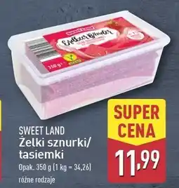 ALDI Żelki tasiemki cola Sweetland oferta