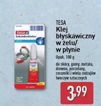 ALDI Klej błyskawiczny w płynie Tesa oferta