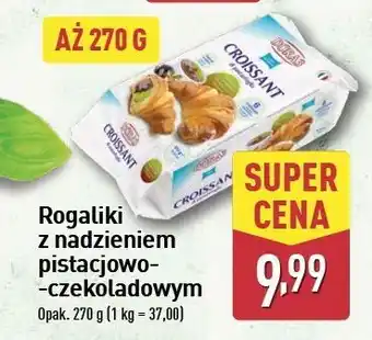 ALDI Rogaliki z nadzieniem pistacjowo-czekoladowym Antonelli oferta