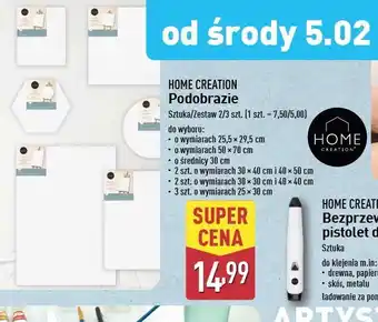 ALDI Podobrazie 25 x 30 cm Home Creation oferta