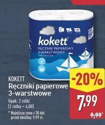 ALDI Ręczniki kuchenne Kokett oferta