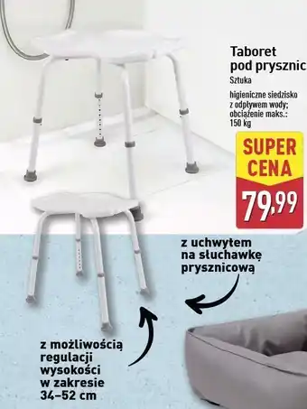 ALDI Taboret pod prysznic oferta