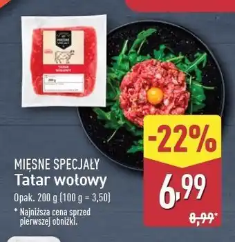 ALDI Tatar wołowy Mięsne Specjały Zawsze Świeże (Aldi) oferta