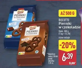 ALDI Pierniki w czekoladzie Biscotto oferta