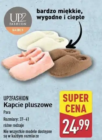 ALDI Kapcie damskie 37-41 Up2Fashion oferta