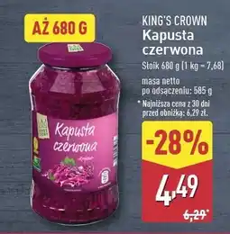 ALDI Kapusta czerwona King's Crown (Aldi) oferta