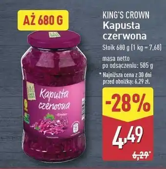 ALDI Kapusta czerwona King's Crown (Aldi) oferta