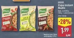 ALDI Ser w ziołach Knorr Nudle oferta