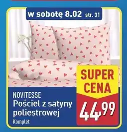 ALDI Pościel z makosatyny 160 x 200 cm + 2 70 80 Novitesse oferta