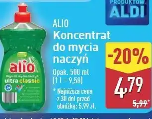 ALDI Płyn do mycia naczyń ultra classic Alio oferta