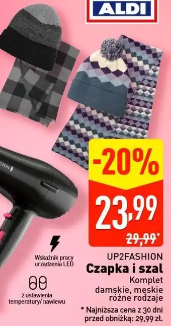 ALDI Czapka i szal Up2Fashion oferta