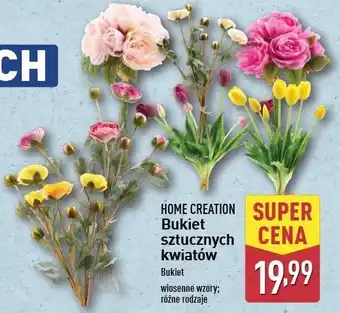 ALDI Bukiet sztucznych kwiatów Home Creation oferta