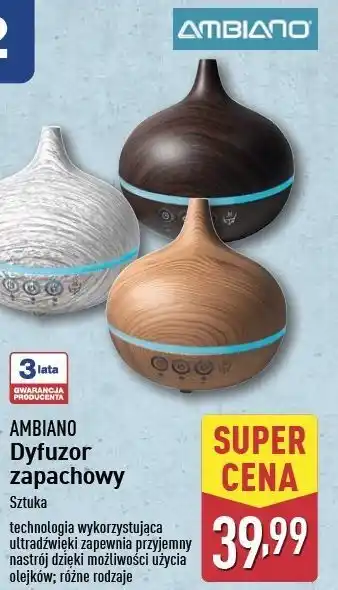 ALDI Dyfuzor zapachowy Ambiano oferta