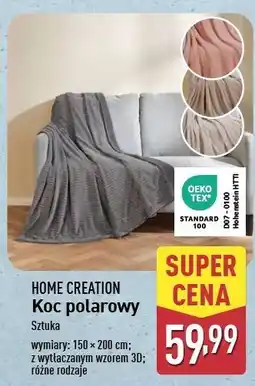 ALDI Koc polarowy 150 x 200 cm Home Creation oferta