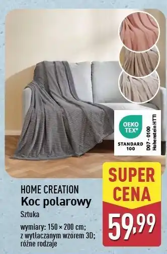 ALDI Koc polarowy 150 x 200 cm Home Creation oferta