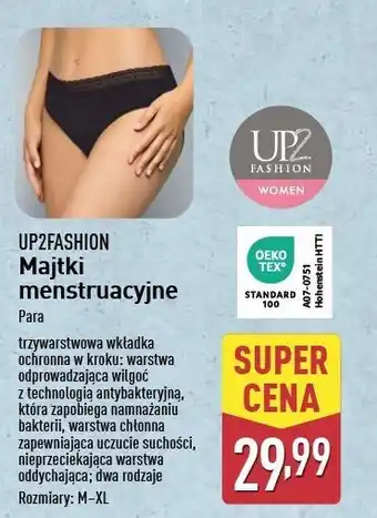 ALDI Majtki menstruacyjne m-xl Up2Fashion oferta