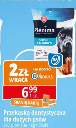 E.Leclerc Przekąska dentystyczna dla psów Wiodąca Marka Plenima oferta