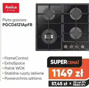 Max Elektro Płyta gazowa Amica oferta