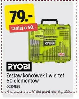 Jula Zestaw wierteł Ryobi oferta